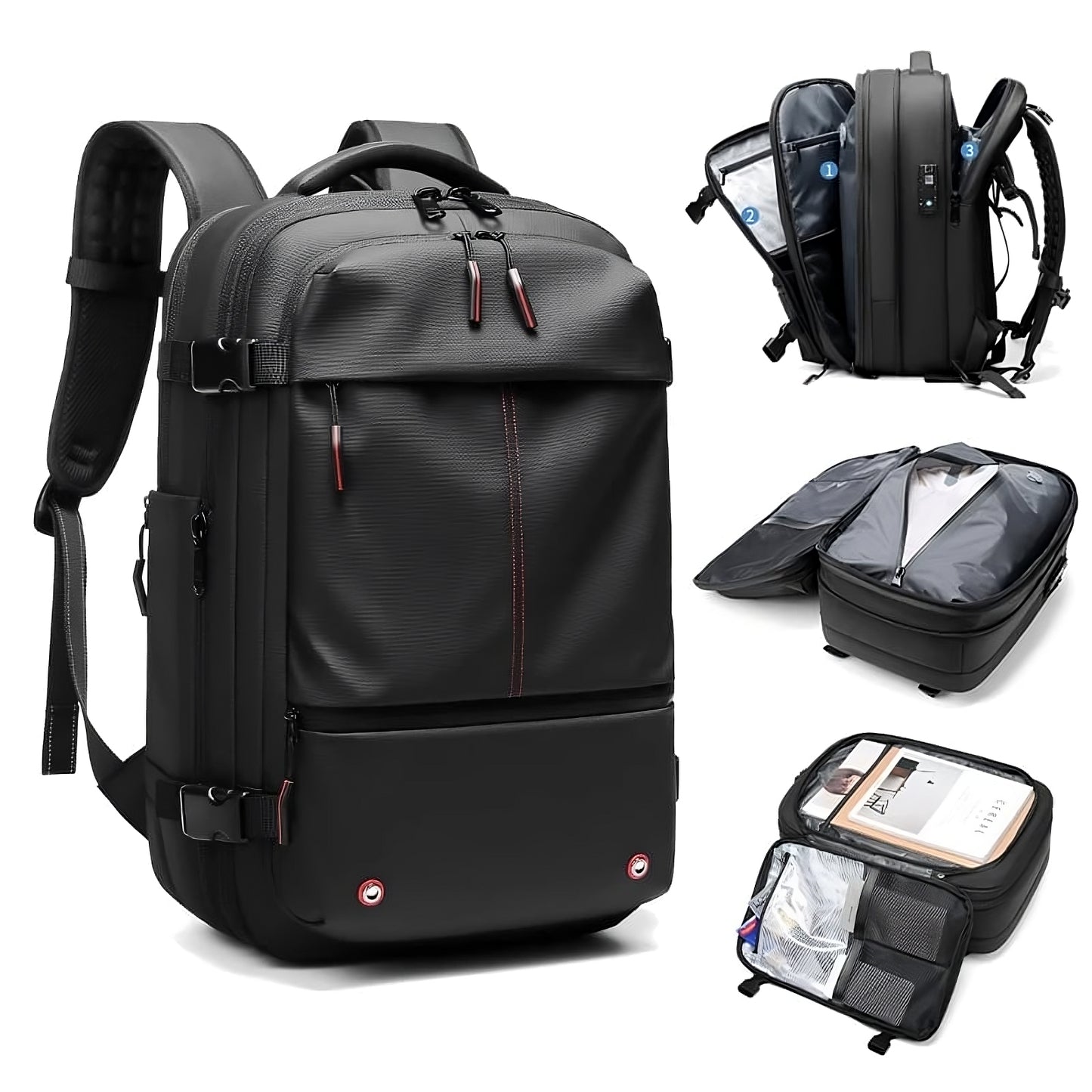 Airless Vacuum-Sealed Travel Backpack