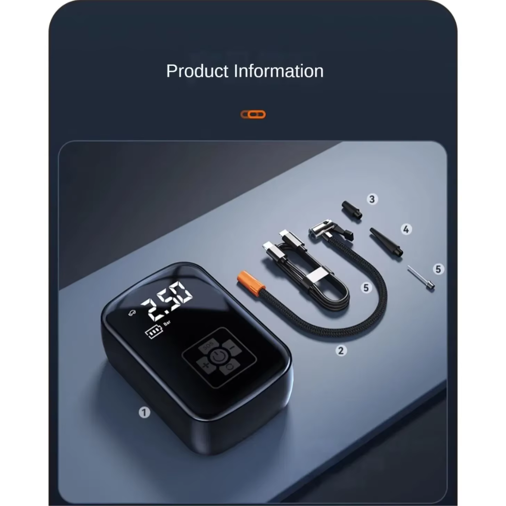 Digital Tire Inflator with Auto Shut-Off